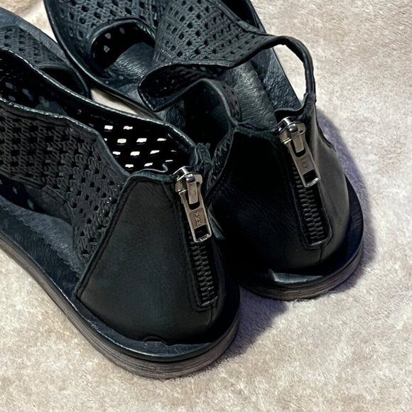 Baske California Meadow woman's size EU 38.5 US 8 black back zipper - Picture 4 of 11